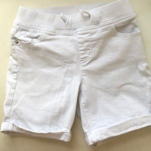 Justice White Shorts with Soft Waistband